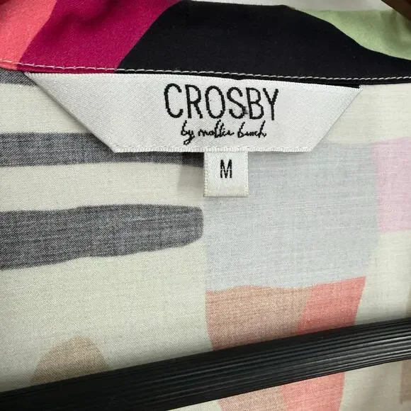 Tuckernuck Crosby by Mollie Burch Medium Wearable Art Blouse Shirt Top Formal - Picture 3 of 9